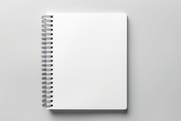Notepad  diary white page.