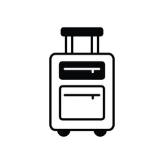 Baggage vector icon 