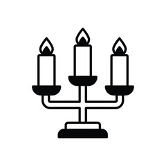 Candelabra vector icon 