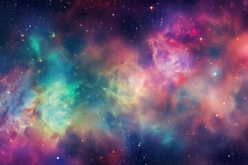 Fototapeta premium Rainbow backgrounds astronomy universe.