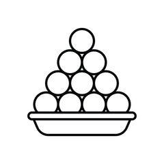 Laddu vector icon 