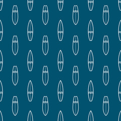 Seamless repeat pattern with surfboards. Summer surfing, surf boards seamless pattern, texture, wallpaper template. Design for fashion fabrics