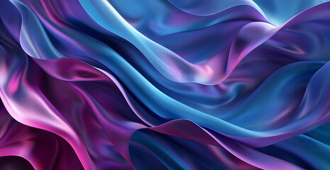 Obraz premium Abstract background with dynamic flowing light waves in shades of blue Background and purple Background, Vibrant and futuristic design 