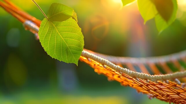 Tranquil Escape: Hammock Swaying in the Gentle Breeze for Peaceful Relaxation