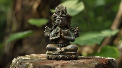 Obraz premium Guardian of Divinity - A Sacred Amulet for Protection and Guidance