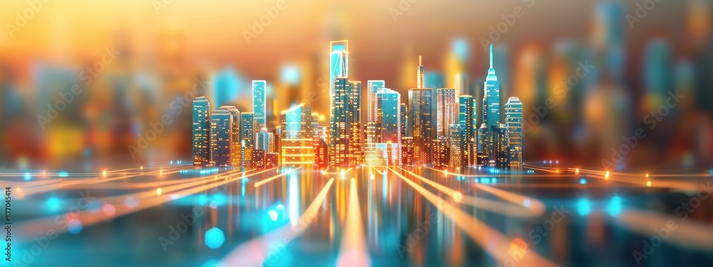 Poster interactive ar development tools for urban projects, interactive ar development, advanced city plann
