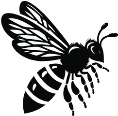 Busy honey bees buzz tirelessly, pollinating flowers and producing golden honey.