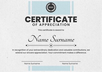 Obraz premium award certificate template design, Certificate of Appreciation template, Certificate of achievement, awards diploma. day 152