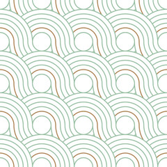 line seamless pattern with chinese and japanese style