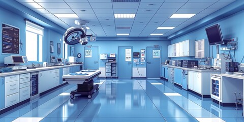 Healthcare Workers in Action: Doctors and Nurses in Modern Hospital Medical Team Collaboration: Inside the Hospital Environment