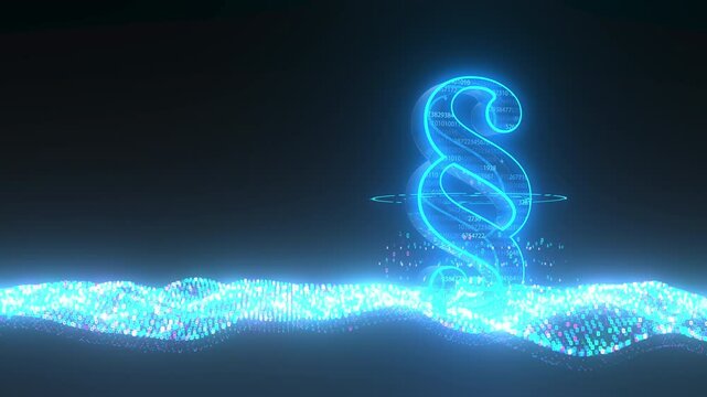 4k Video 3D-Animation Konzept Datenschutz. ProRes 4444.