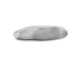 Realistic 3D illustration of a stone podium on an isolated background.