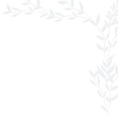 Shadow of stem leaves on top right corner, ideal for shadow designs, nature-themed projects, and subtle decorative elements. Used for flyers, products ads and digital graphics. Editable. EPS 10.