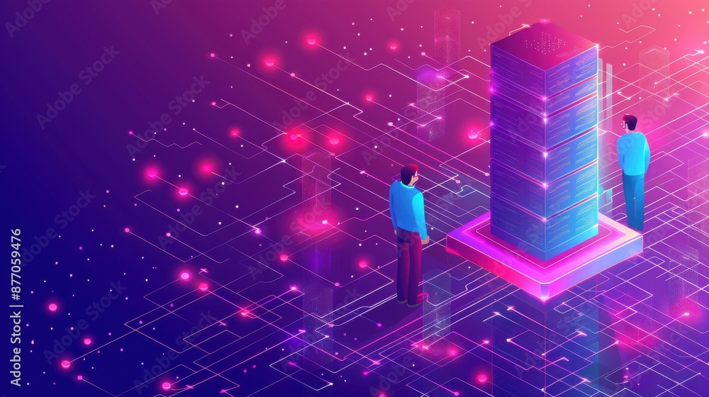 Poster ipfs integration for secure decentralized storage, innovative and reliable.