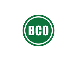 BCO logo design vector template. BCO logo design.
