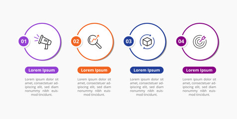 modern colorful multipurpose infographic template for presentation
