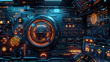 Fototapeta premium futuristic technology background