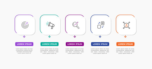 modern colorful multipurpose infographic template for presentation
