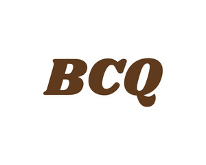 BCQ logo design vector template. BCQ logo design.