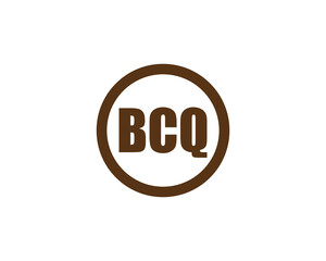 BCQ logo design vector template. BCQ logo design.