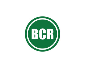 BCR logo design vector template. BCR logo design.