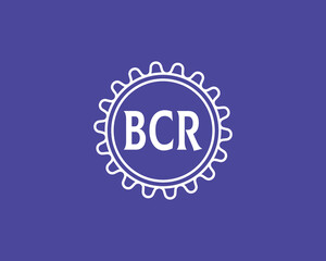 BCR logo design vector template. BCR logo design.