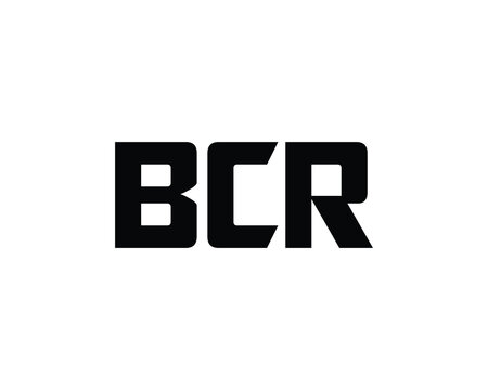 BCR logo design vector template. BCR logo design.