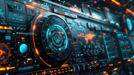 Fototapeta premium futuristic technology background