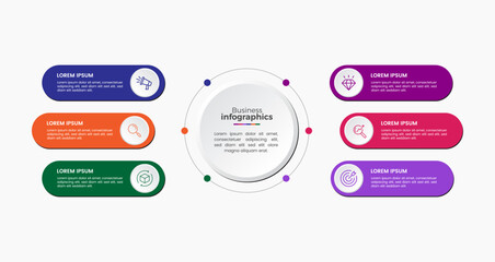 modern colorful multipurpose infographic template for presentation

