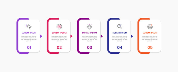 modern colorful multipurpose infographic template for presentation
