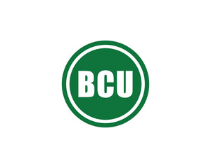 BCU logo design vector template. BCU logo design.