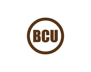 BCU logo design vector template. BCU logo design.