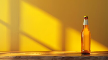 Minimalist craft beer stock photo with realistic text placement for enhanced search relevance