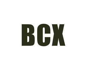 BCX logo design vector template