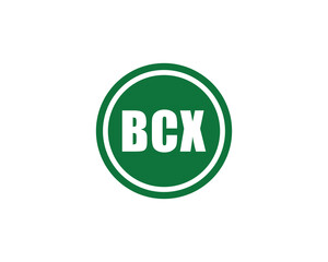 BCX logo design vector template