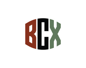 BCX logo design vector template