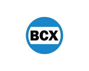 BCX logo design vector template
