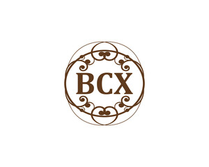 BCX logo design vector template