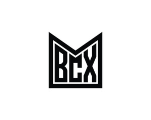 BCX logo design vector template