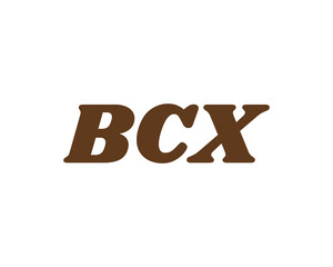 BCX logo design vector template