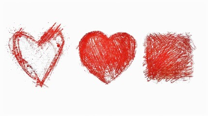 A minimalist design featuring three intertwined hearts on a white background, suitable for use in romantic or friendship-themed contexts