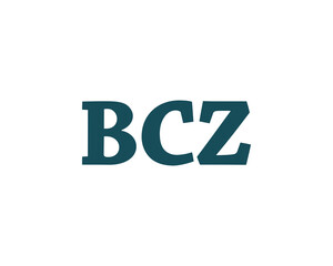 BCZ logo design vector template. BCZ logo design.