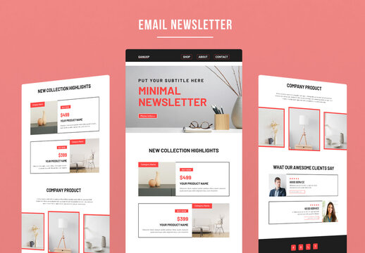 Email Newsletter Layout