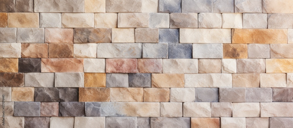 Aufkleber stone tile pattern background with complimentary copy space image for product or advertising designs