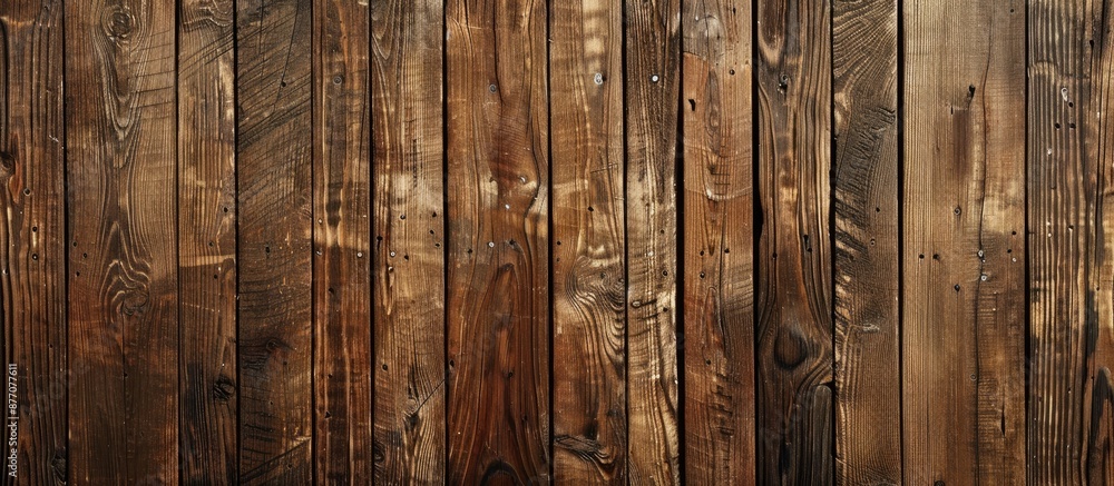 Poster wooden plank background with ample copy space image.