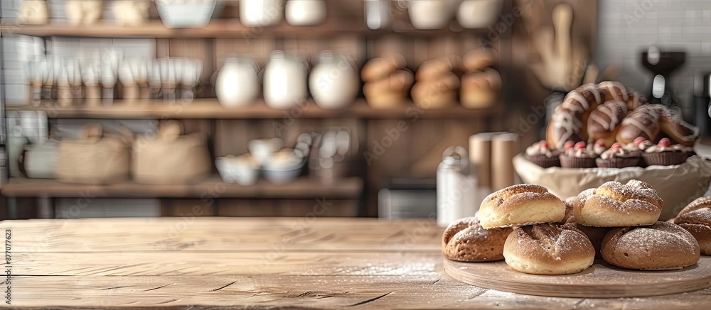 Aufkleber bakery concept with copy space image.