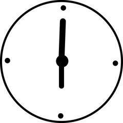 Clock Time Outline Icon