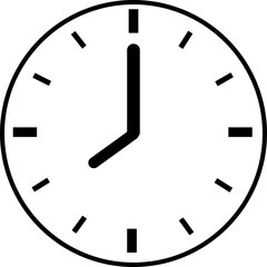 Clock Time Outline Icon