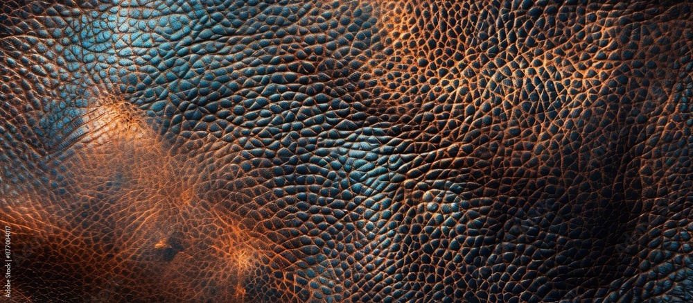 Poster Background with a textured surface made of leather, ideal for displaying content with copy space image.