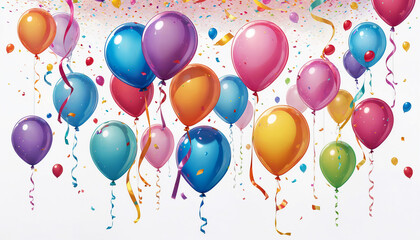 Obraz premium Colorful Balloon Bouquet